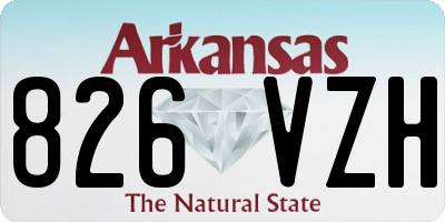 AR license plate 826VZH