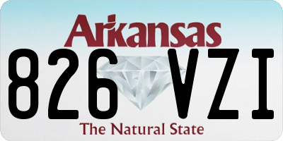 AR license plate 826VZI