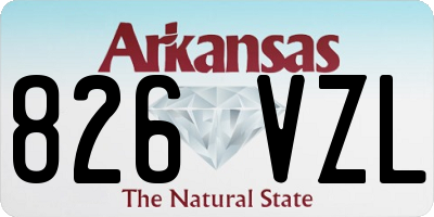 AR license plate 826VZL
