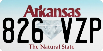 AR license plate 826VZP