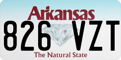 AR license plate 826VZT