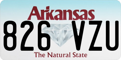 AR license plate 826VZU