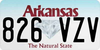 AR license plate 826VZV