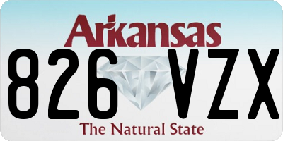 AR license plate 826VZX
