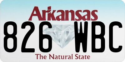AR license plate 826WBC