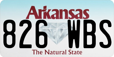 AR license plate 826WBS