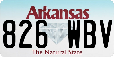 AR license plate 826WBV