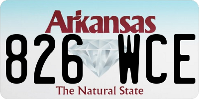 AR license plate 826WCE