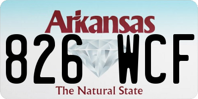 AR license plate 826WCF