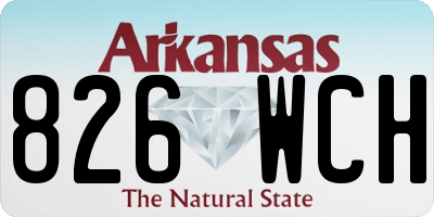 AR license plate 826WCH
