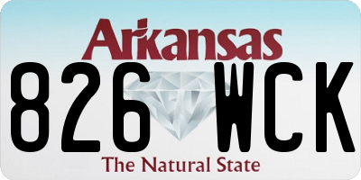 AR license plate 826WCK