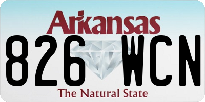 AR license plate 826WCN