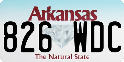 AR license plate 826WDC