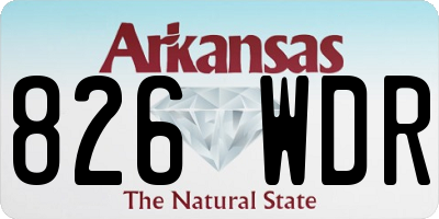 AR license plate 826WDR