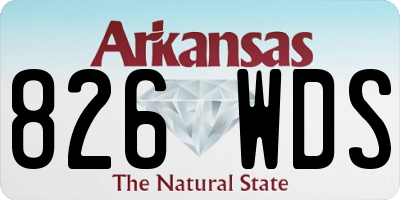 AR license plate 826WDS