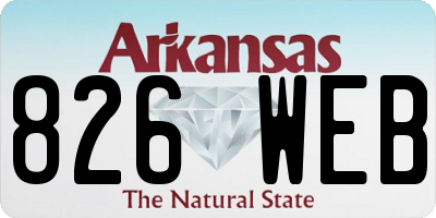 AR license plate 826WEB