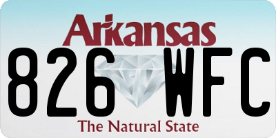 AR license plate 826WFC