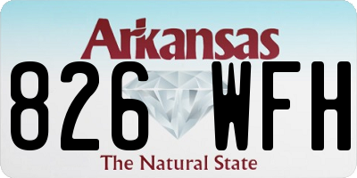 AR license plate 826WFH