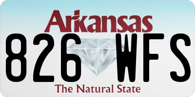 AR license plate 826WFS