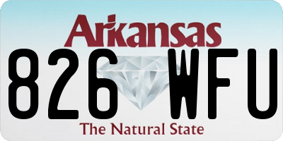 AR license plate 826WFU