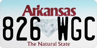 AR license plate 826WGC