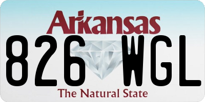 AR license plate 826WGL