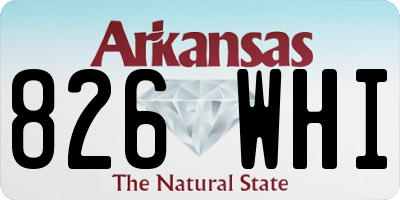 AR license plate 826WHI