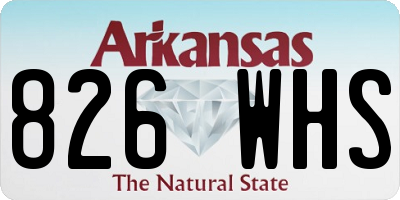 AR license plate 826WHS