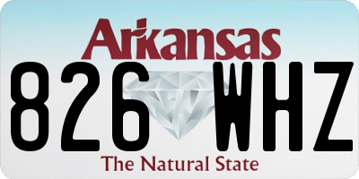 AR license plate 826WHZ