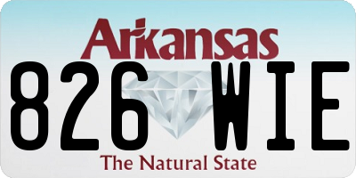 AR license plate 826WIE