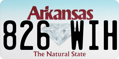 AR license plate 826WIH