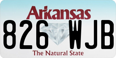 AR license plate 826WJB