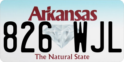 AR license plate 826WJL