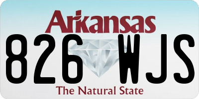 AR license plate 826WJS