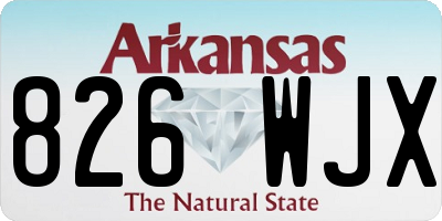 AR license plate 826WJX