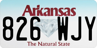 AR license plate 826WJY