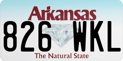 AR license plate 826WKL