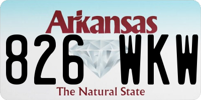 AR license plate 826WKW