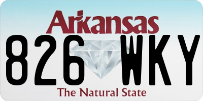 AR license plate 826WKY
