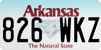 AR license plate 826WKZ