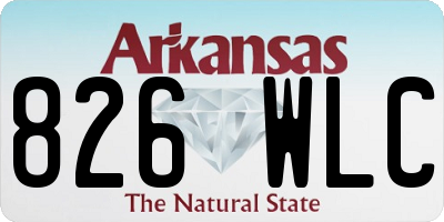 AR license plate 826WLC