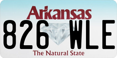 AR license plate 826WLE