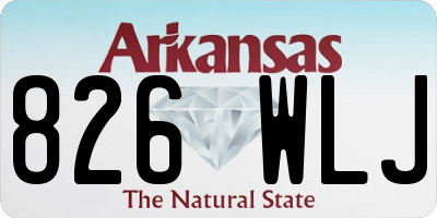 AR license plate 826WLJ