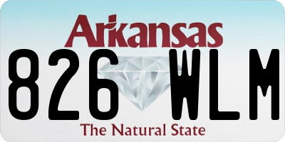 AR license plate 826WLM