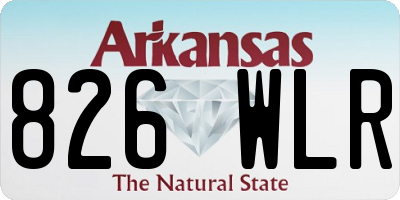 AR license plate 826WLR