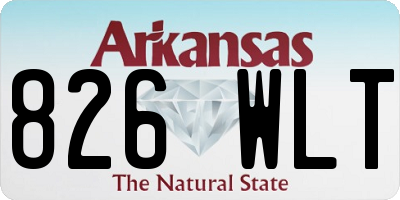 AR license plate 826WLT