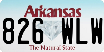 AR license plate 826WLW