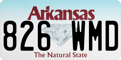 AR license plate 826WMD