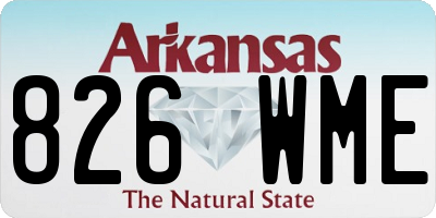 AR license plate 826WME