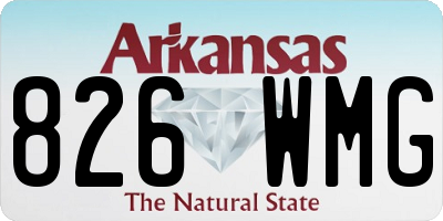 AR license plate 826WMG